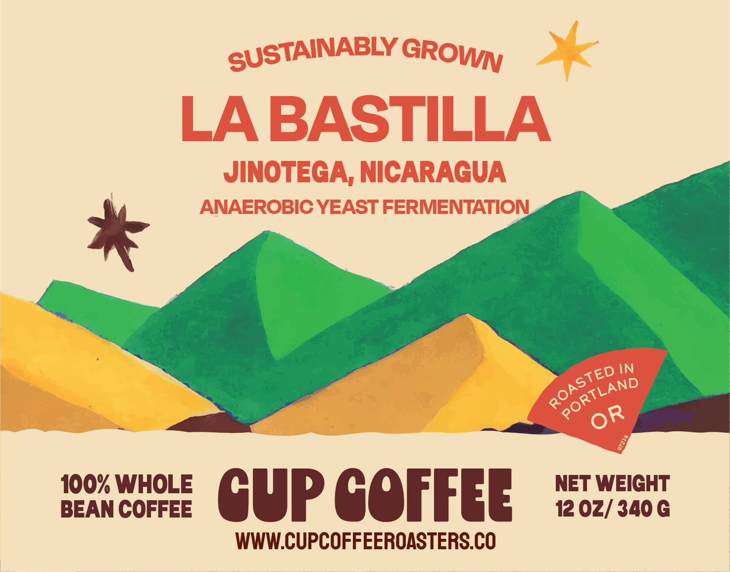Sustainably Grown - La Bastilla Jinotega Nicaragua Anaerobic Yeast Fermentation Processes - Cup Coffee Roasters