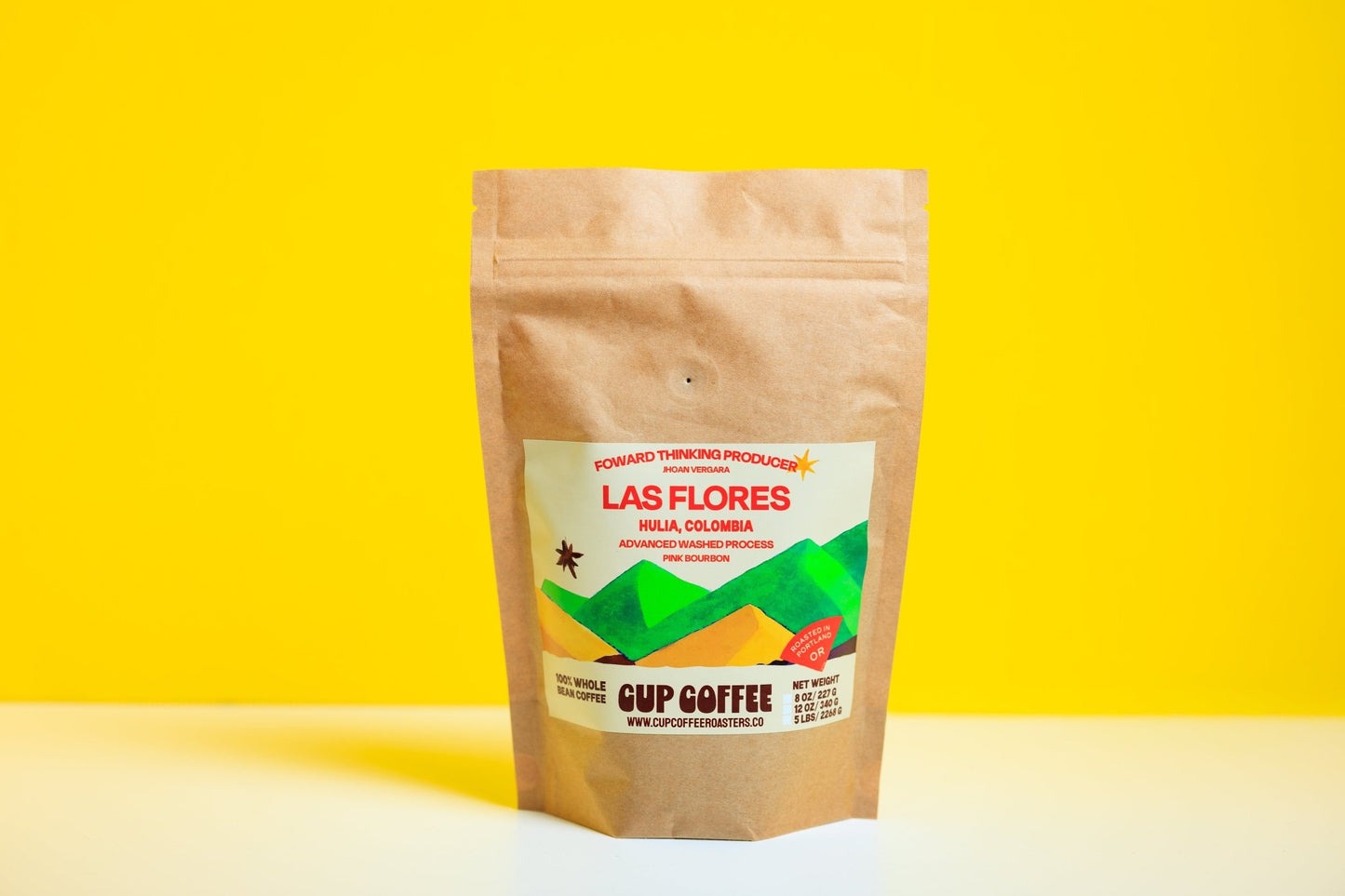 Forward Thinking Producer — Las Flores Pink Bourbon Huila Colombia Advanced Washed - Cup Coffee Roasters