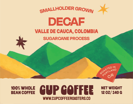 Smallholder Grown - Decaf Valle De Cauca, Colombia - Sugarcane Decaffeinated Processed - Cup Coffee Roasters