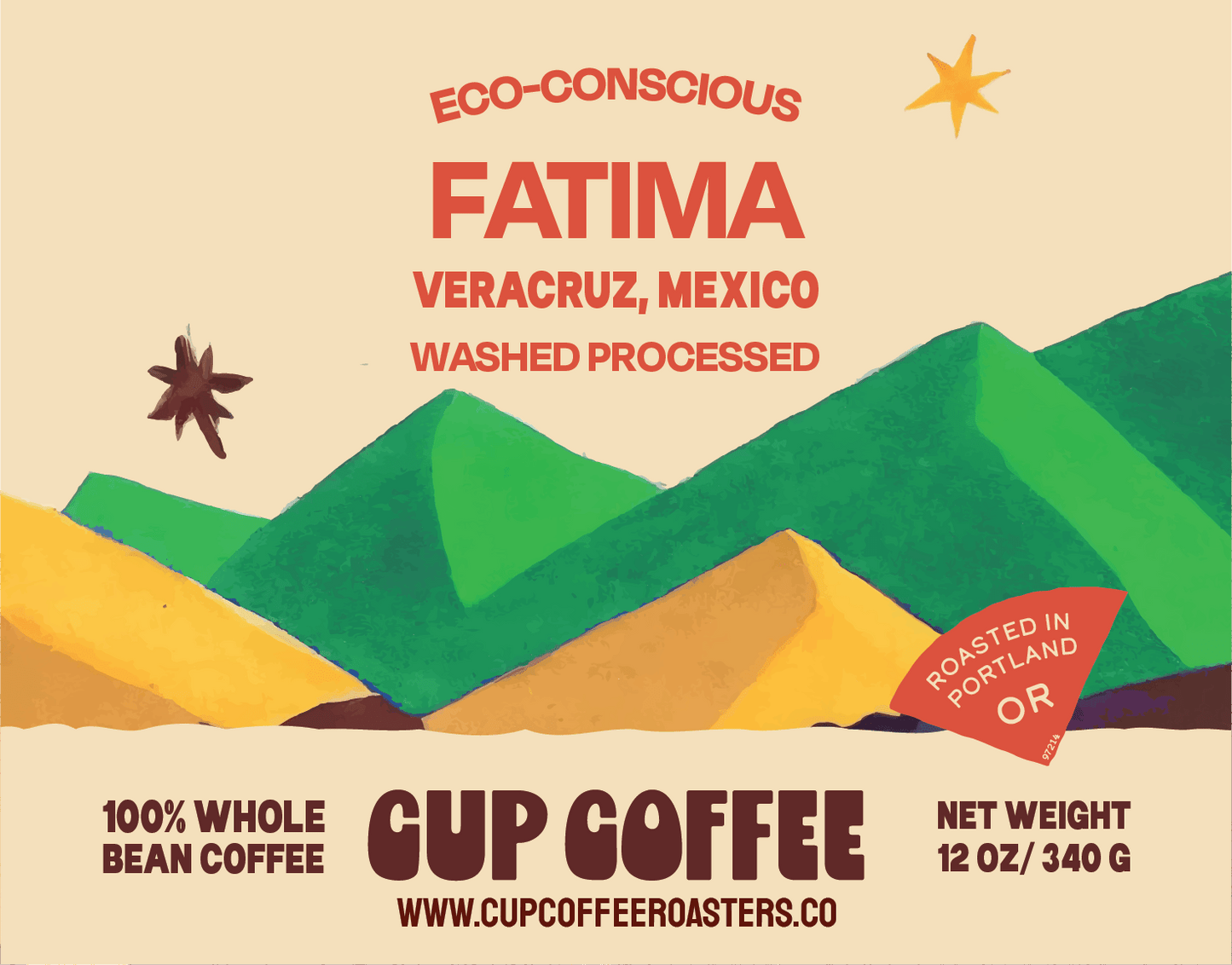 Eco - Conscious - Fatima Veracruz Mexico Washed Coffee - Cup Coffee Roasters