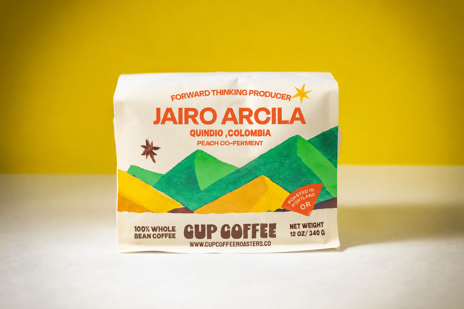 Peach Co-Ferment Colombia | Jairo Arcila Honey Process - Cup Coffee Roasters